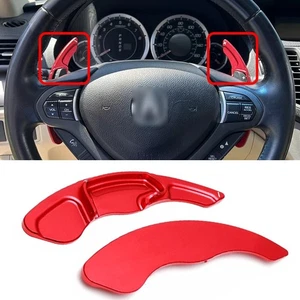 For Honda Accord Civic CR-V Aluminum Steering Wheel Paddle Shifter Extension Red - Picture 1 of 15