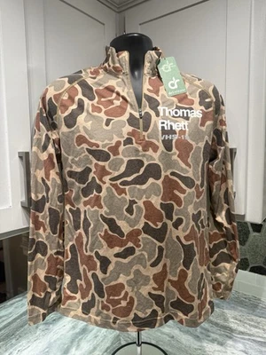 Pullover Thomas Rhett Para Hombres Orvis Camuflaje 1/4 Cremallera Drirelease Pequeño Nuevo con Etiquetas 3 Foto 1 de 4