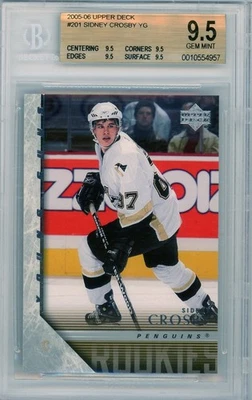 2005-06 Upper Deck Sidney Crosby Young Guns BGS 9,5 True Gem Rookie Foto 1 de 2