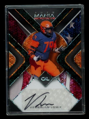 2022 Wild Card Mania Americana Vederian Lowe #AMA-TR98 Autograph 3/5 Football - Image 1 of 2