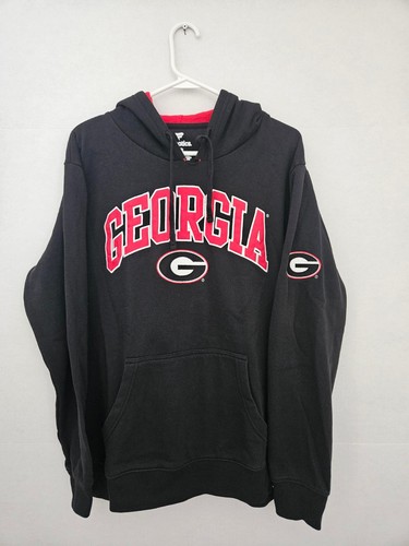 VETEMENTS Felpa con cappuccio Georgia Bulldogs FANATICS taglia ragazzo GRANDE ricamata logo scritto