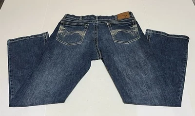 Wrangler 20X Estilo 42 Vintage Bota Hombre Etiqueta 34x34 Meas 34x30 Azul Jeans Western Foto 1 de 4