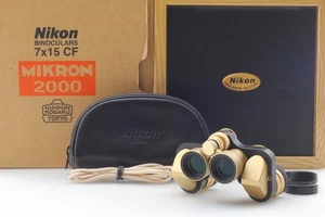 [Unused in Box] Nikon Binoculars 7x15 CF Micron 2000 Gold limited From JAPAN - Picture 1 of 8