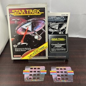 Star Trek for Colecovision CIB Complete In Box Manual Cartridge Overlays Box #ML