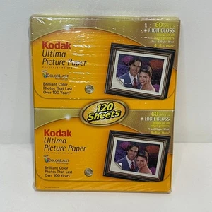 Kodak 120 Blatt Hochglanz 4x6" Fotopapier - VERSIEGELT - Bild 1 von 2