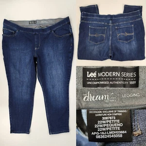 Lee Damen Plus 22W 22 Petite 42x25 The Dream Jeans Legging Pull On Modern Series - Bild 1 von 15