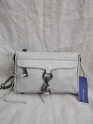 New Rebecca Minkoff Mini MAC Crossbody in Grey Leather Gunmetal hardware - Image 1 of 4