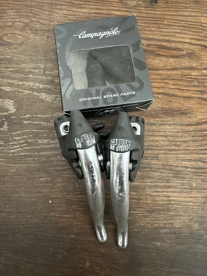 Vintage Sachs EARLY 8 Speed Ergo Levers ReBUILT New Hoods #ERG22 - Image 1 of 4