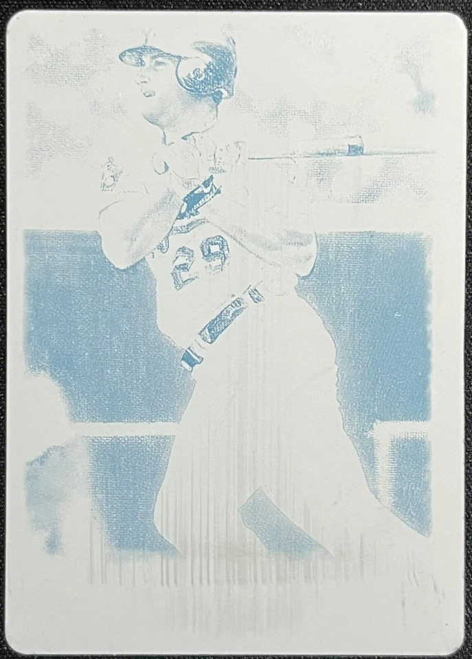 2002 TOPPS GALLERY MIKE SWEENEY BLACK PRINTING PLATE #1/1 ROYALS - Image 1 of 2