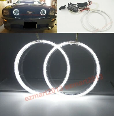 CCFL halo rings for Ford Mustang GT 2005-2012 fog light angel eye devil lamp DRL - Image 1 of 4