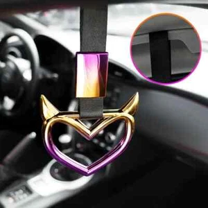 1pcs Tow Rope Heart Ring Car Tow Decoration Belt Train Bus Handle Hand Strap - Bild 1 von 19