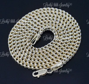 14K Yellow gold Hollow Franco chain Necklace 22 inch 6.10 gram lobster lock - Picture 1 of 7