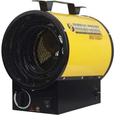 Dura Heat EUH4000 Electric Forced Air Heater, Medium, Yellow, New! - Image 1 of 4