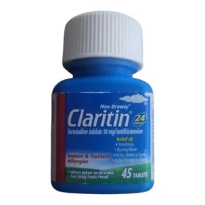 NEW Claritin Allergy 24 Hour 10mg Tablets - 45 Tablets - Picture 1 of 5