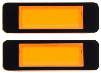 Conjunto de lentes de seta montadas no capô REA para modelos Dodge Charger 1968-1969 - Imagem 1 de 3