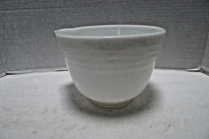 Vintage Pyrex weiß Milchglas Hamilton Beach kleine Rührschüssel gerippt - Bild 1 von 12
