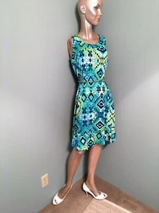 DRESS, LENNIE FOR NINA LENOARD, M, MULTI-COLOR - Picture 1 of 4