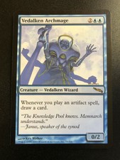MAGIC MTG 1x Mirrodin x1 Vedalken Archmage!