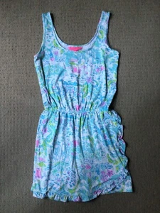 LILY PULITZER multicolor tank mini rayon stretch skort dress romper Women’s XS - Picture 1 of 6