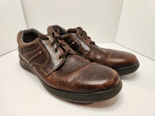 Clarks Scarpe Uomo 12M Cotrell Pelle Marrone Oxford Ammortizzate Ortholite