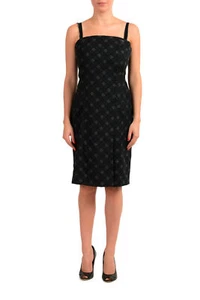 C'N'C Costume National Women's 100% Wool Plaid Bodycon Dress US M IT 42 - Picture 1 of 4