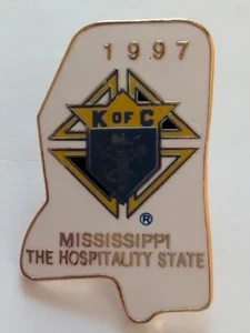 Prendedor de solapa Caballeros de Colón Mississippi The Hospitality State 1997 (K of C) - Imagen 1 de 24