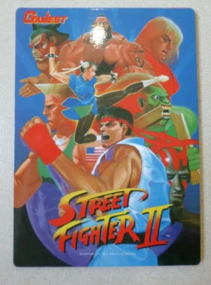 Street Fighter II 1992 de colección juego de cartas grandes juguete antiguo tailandés coleccionable RARO Foto 1 de 4