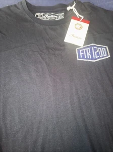 Genuine Indian Motorcycle Men's T-Shirt FTR 1200 Shield Logo Black 2xl - Picture 1 of 5