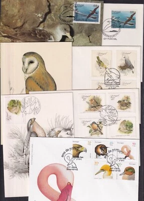 Portugal Azores Madeira Birds choice FDC Owl Osprey Eagle Sparrowhawk Petrel - Image 1 of 2