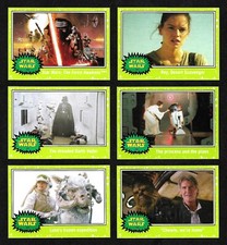 2015 Topps Star Wars Journey to the Force Awakens Green Parallel 1-110 You Pick