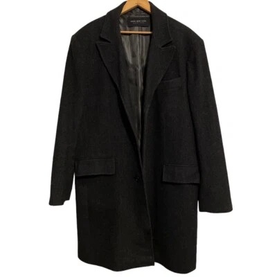 Abrigo/abrigo ANDREW MARC New York para hombre mezcla de lana cuello manga completa talla L Foto 1 de 4