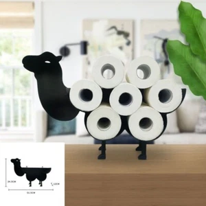 Paper Roll Holder Cute Animal Shape WC Bathroom Free Standing Toilet Papers Rack - Picture 1 of 180
