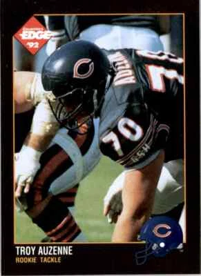 1992 Collectors Edge Troy Auzenne RC Chicago Bears #224 - Image 1 of 2