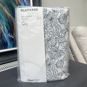 Ikea Bladvass Double Duvet cover & 4 matching pillow cases 200cm X 200cm - Picture 1 of 2