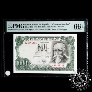 1971 - 1000 PESETAS - Echegaray - Pick 154 Serie 4Q - PMG 66 EPQ - Picture 1 of 2