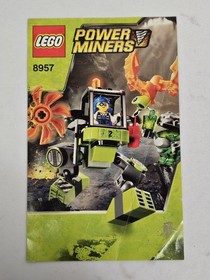 Lego Power Miners 8957 Mine Mech Instruction Manual Good Condition
