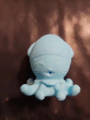 Brinquedo de banho polvo azul-petróleo sem marca - 2 polegadas - Imagem 1 de 4