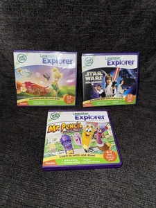 Lot of 3 Leap Frog Leapster Explorer Leap Pad Learning Game Star Wars Tinkerbell - Picture 1 of 4