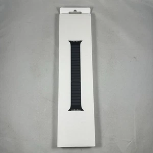 NEW Apple Watch Midnight Leather Link S/M Magnetic Closure 45mm ML813ZM/A OEM - Afbeelding 1 van 3