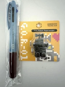 Hobonichi Techo 2026 bolígrafo 3 colores/pequeño robot pisapapeles Japón - Imagen 1 de 3