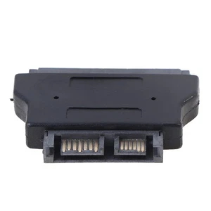 SATA 22Pin to 13Pin Slimline SATA Adapter 7+15 Serial Female to 7+6 Male.c3 Qo - Zdjęcie 1 z 11