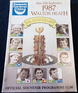 Souvenir Programme, Panasonic European Open Golf, 1987 - Picture 1 of 4