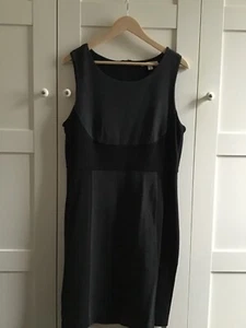Trenery black/grey jersey panelled shift dress size XL - Picture 1 of 4