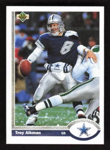 Troy Aikman 1991 Upper Deck #152c Dallas Cowboys - Foto 1 di 2