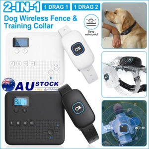 Wireless Invisible Dog Fence Electric Boundary Pet Containment Collar System AU - Picture 1 of 16