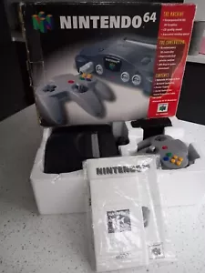 Nintendo 64 N64 Console Boxed with Controller & Leads PAL Version - Picture 1 of 4