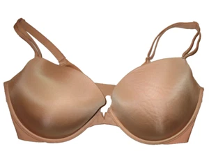 VICTORIA'S SECRET - 38DD - BEIGE - UNDERWIRE MOLDED PADDED BRA - ADJ STRAPS - Picture 1 of 3