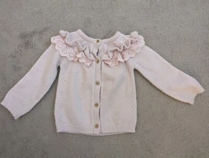 Matalan Baby rosa Strickjacke 9-12m - Bild 1 von 2