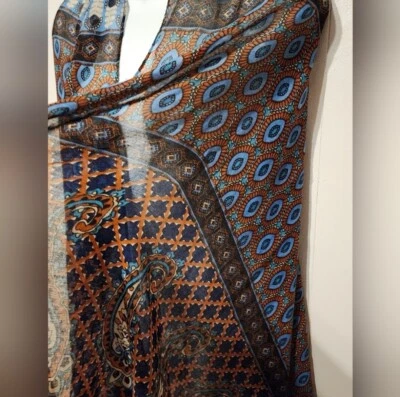 Simply Noelle Scarf Shawl Multicolor Lightweight Casual Fall A919 - Image 1 of 4