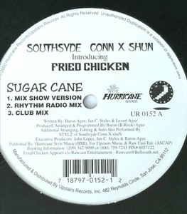 SOUTHSIDE CONN X SHUN SEALED 12" FRIED CHICKEN HIPHOP RAP BLUE COLOR VINYL lp - Picture 1 of 8